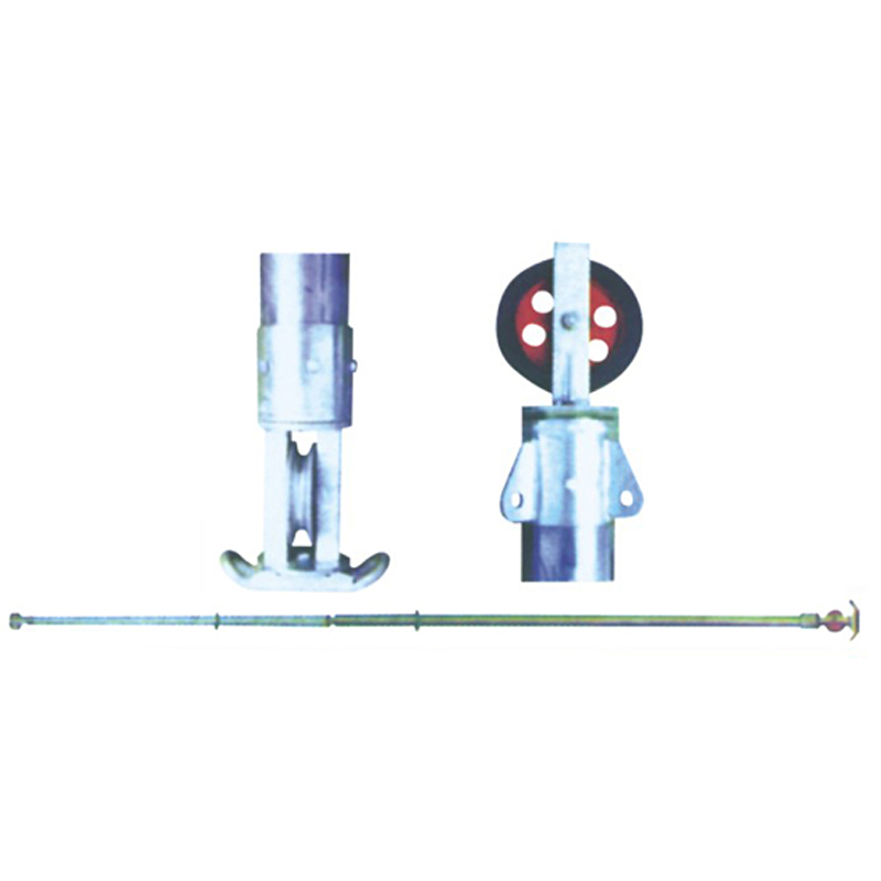 Aluminum alloy tube type internal suspension holding pole
