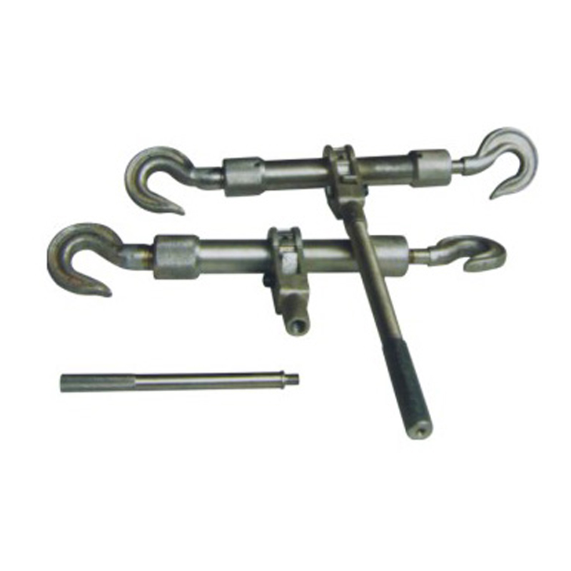 Sleeve type double hook tightener