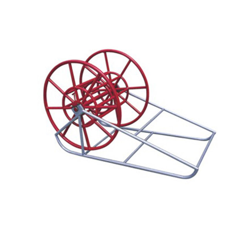 Wire rope reel and reel frame